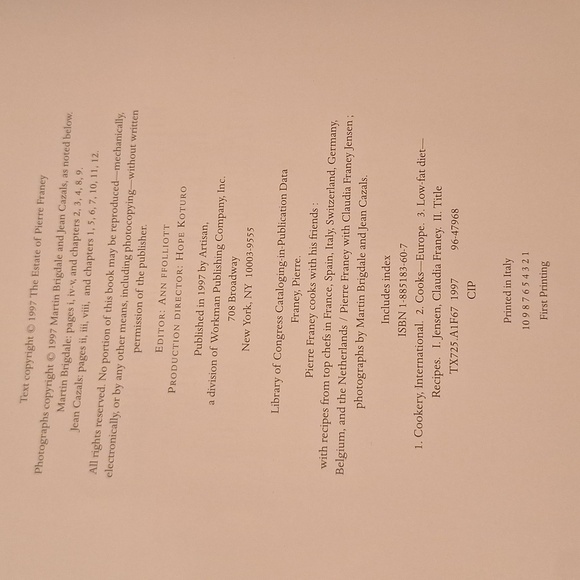 Pierre Franey Cooks With His Friends Cookbook Hardback 1997 MINT Cond. - Picture 4 of 16